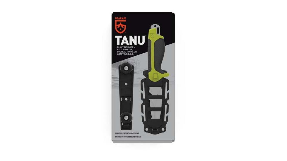 Gear Aid Tanu Blunt Tip Knife, Green 62071