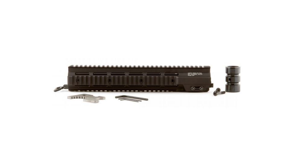 Geissele 12.7in Super Modular Rail MK7,National Match Quad Rail,Black 05-297B