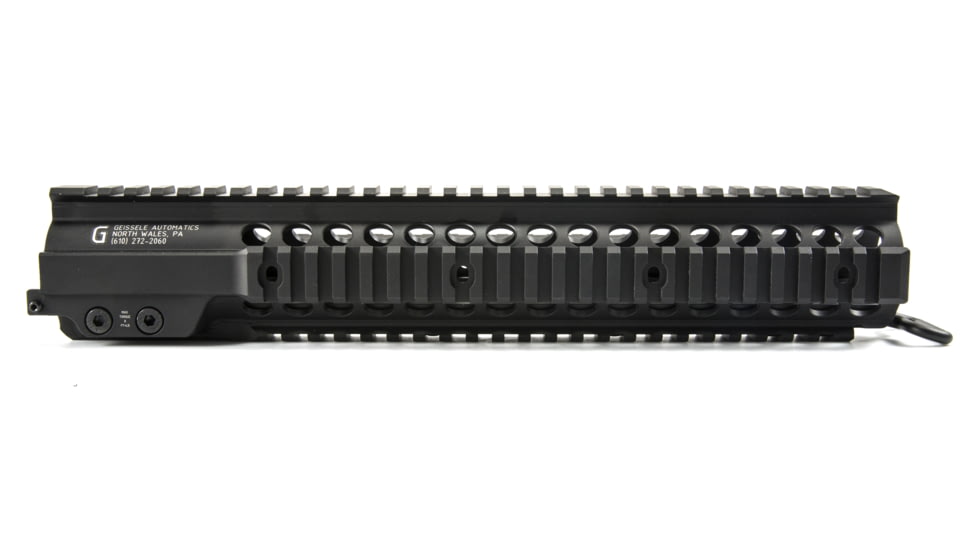Geissele 12.7in Super Modular Rail MK7,National Match Quad Rail, Black 05-395B