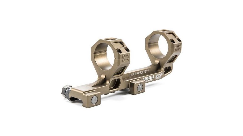 Geissele AR-15/M4 Super Precision Scope Mount, 30 mm Tube, 0 MOA, Extended, Type 3 Anodized, DDC, 05-381S