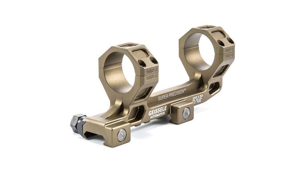 Geissele AR-15/M4 Super Precision Scope Mount, 30 mm Tube, 0 MOA, Standard, Type 3 Anodized, DDC, 05-404S