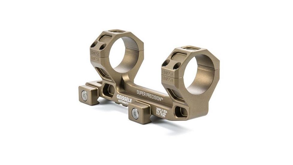 Geissele AR-15/M4 Super Precision Scope Mount, 30 mm Tube, 0 MOA, Standard, Type 3 Anodized, DDC, 05-404S