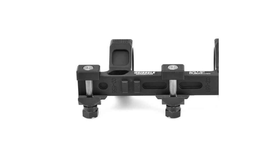 Geissele AR-15/M4 Super Precision Scope Mount, 34 mm Tube, 0 MOA, Standard, Type 3 Anodized, Black, 05-417B