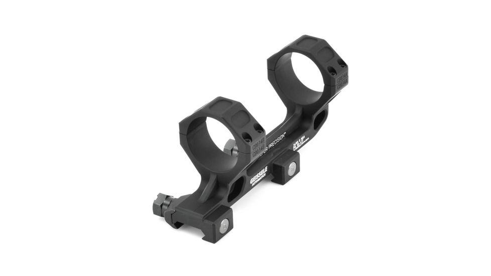 Geissele AR-15/M4 Super Precision Scope Mount, 34 mm Tube, 0 MOA, Standard, Type 3 Anodized, Black, 05-417B