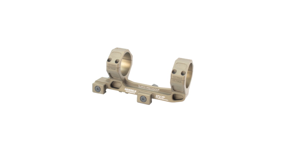 Geissele AR-15/M4 Super Precision Scope Mount, 34 mm Tube, 0 MOA, Standard, Type 3 Anodized, DDC, 05-417S