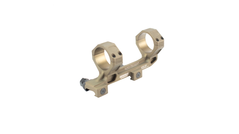 Geissele AR-15/M4 Super Precision Scope Mount, 34 mm Tube, 0 MOA, Standard, Type 3 Anodized, DDC, 05-417S
