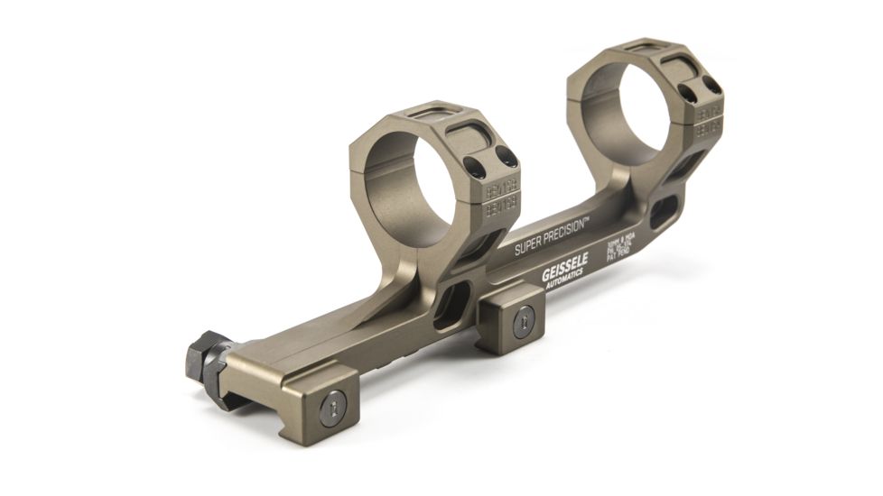 Geissele AR-15/M4 Super Precision Scope Mount, 30 mm Tube, 0 MOA, Hyper Extended, Type 3 Anodized, DDC, 05-374S