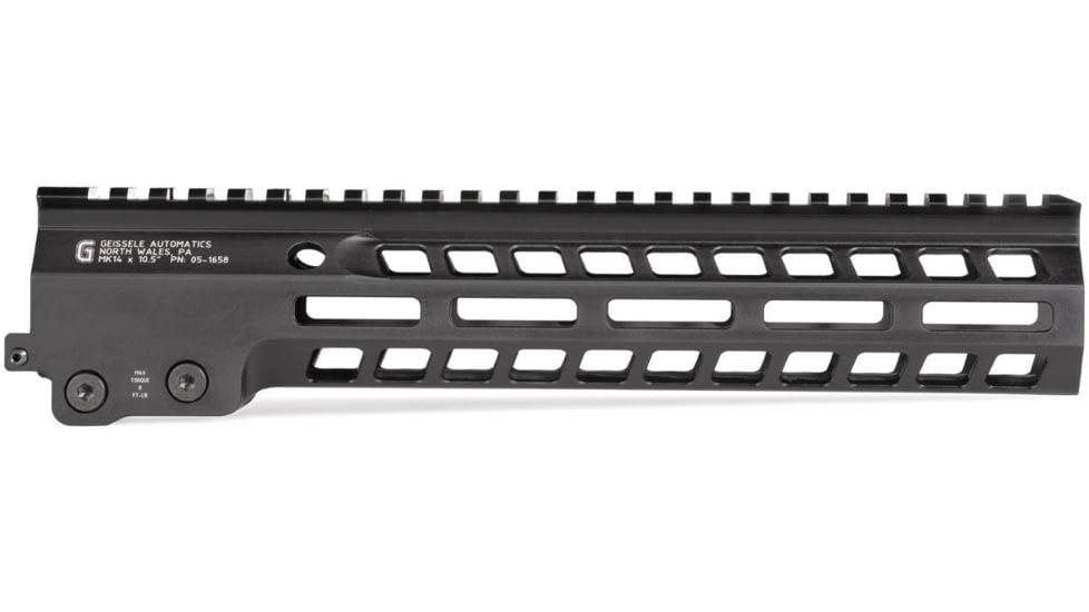 Geissele MK14 Super M-Lok 10.5in Modular Rail, Black, 05-1658B