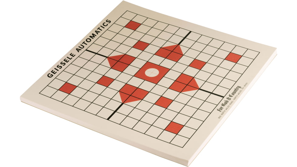 Geissele Rifle Target Pad Gen 2, Buff/Red, 50, 24-037