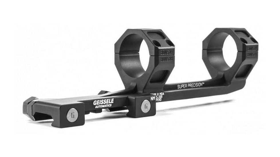 Geissele Super Precision High-Power 30MM, 1.3in Height, 10MOA, Black, 05-500B