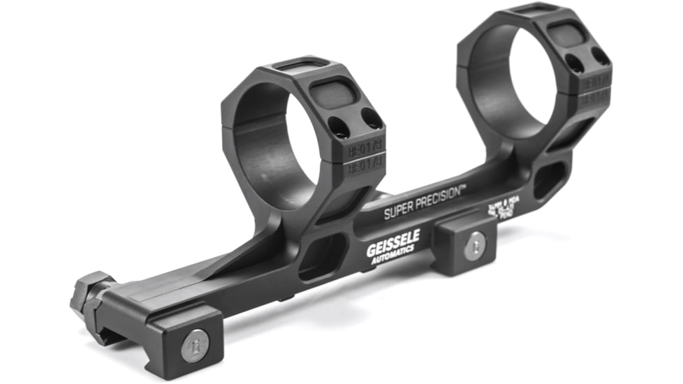 Geissele SR-25/AR-10 Super Precision Series Hyper Extended Scope Mount,34mm,7075-T6 Aluminum,Black 05-411B