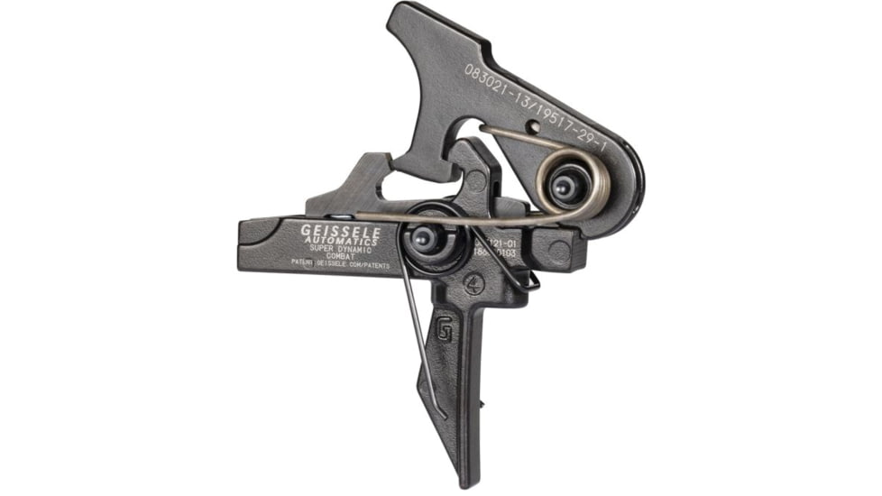Geissele Super Dynamic AR-10/AR-15 Combat Trigger, Tactical Flat, 4.5 lb Pull, Black, 05-165