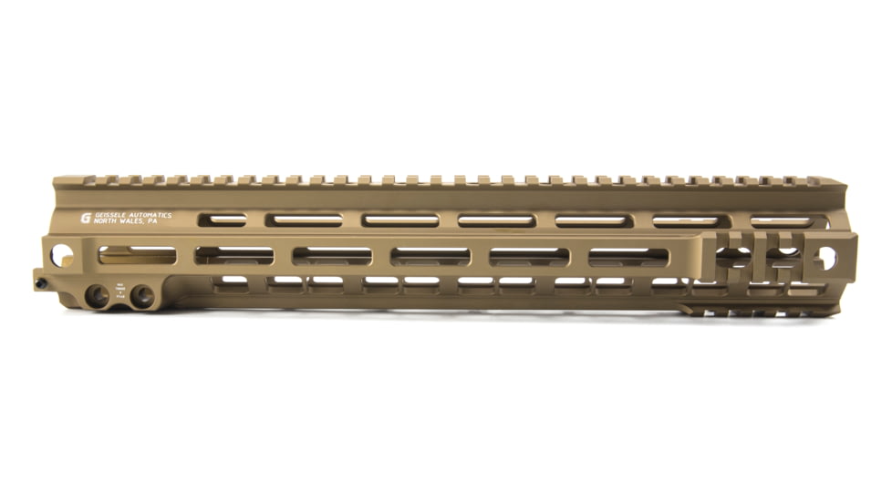 Geissele Super Modular Handguard Rail, M-LOK, MK4, 13.5in, Desert Dirt 05-278S
