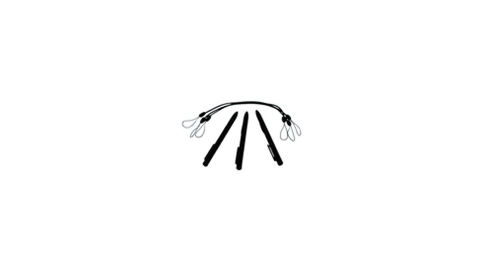 General Dynamics Stylus With Tether, 6 Pack (GD8200), Black 62-0642-005R