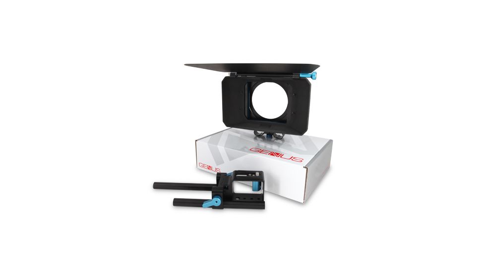 Genus Matte Box DSLR Kit - Matte Box w/French Flag + Adaptor Bar System for DSLR