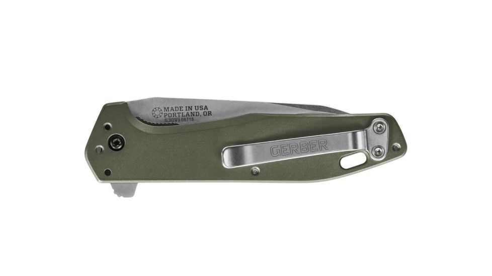 Gerber Fastball Folding Knife, 3in, S30V Wharncliffe, Flat Sage Green, 30-001610
