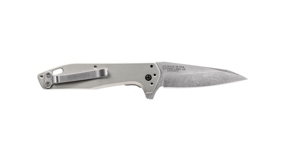 Gerber Fastball Folding Knife, 3in, S30V Wharncliffe, Grey, 30-001611