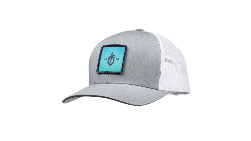 Gerber Gear Gerber Gear Fish Trucker Hats, Heather Grey/White in Cotton/Mesh, 30-001460