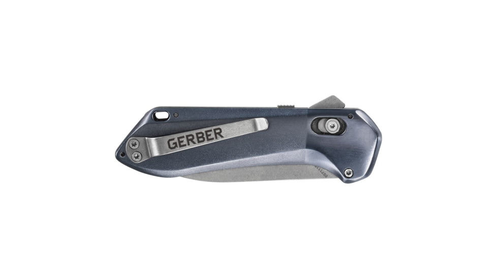 Gerber Highbrow Compact Folding Knife, Urban Blue Handle, Plain Edge, Urban Blue, 31-003511