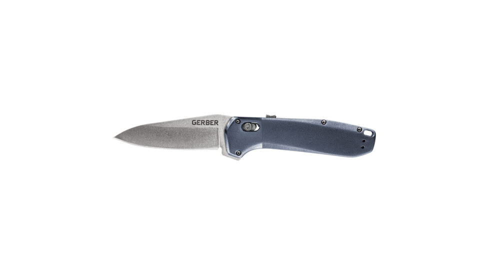 Gerber Highbrow Folding Knife - Urban Blue Handle, Plain Edge