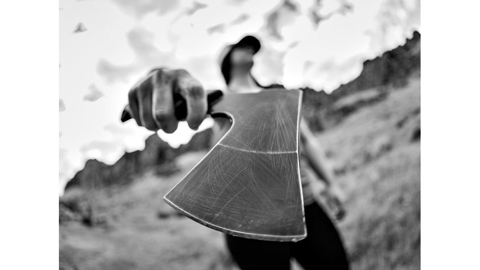 Gerber Pack Hatchet,3.5in,Black Steel Blade,Coyote Brown Fingergoove Handle, 31-003484