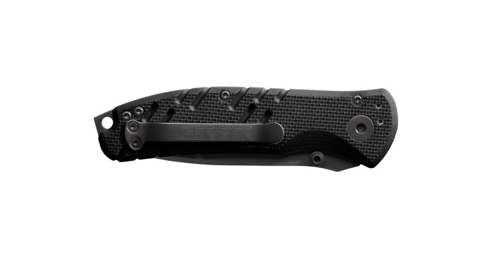 Gerber Propel AO Automatic Folding Knife, 420HC, Serrated, Black Handle, 30-000840