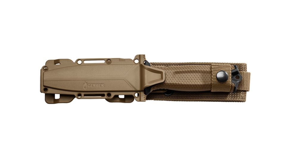 Gerber StrongArm Fixed Blade Knife, Coyote, Fine Edge, Coyote, Box Package 30-001058