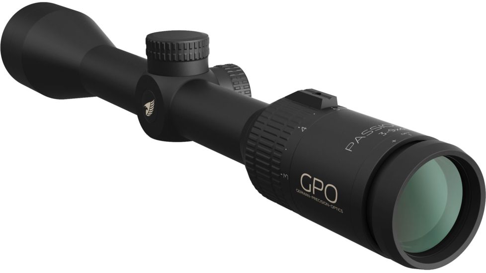 German Precision Optics GPO PASSION 3X 3-9x40 Rifle Scope, Plex Reticle, Black Matte R300