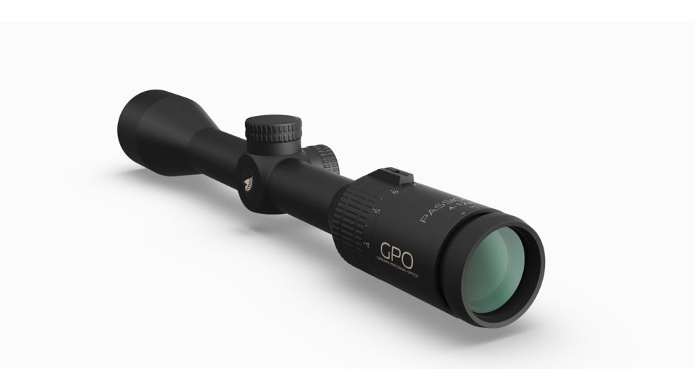 German Precision Optics GPO PASSION 3X 4-12x40 Rifle Scope, Plex Reticle, Black Matte R340