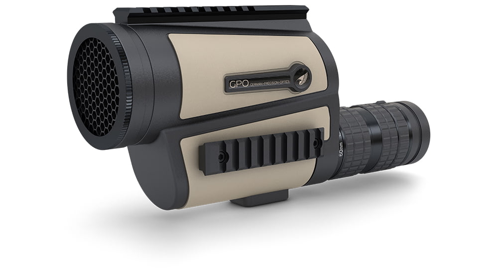 German Precision Optics GPOTAC 45 15-45x60 Spotting Scope, Straight, Black/Desert Sand, TS100