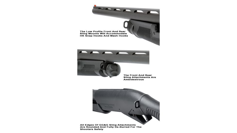 GG&amp;G Benelli Nova/Supernova Front Looped Sling Attachment, Black GGG-1692