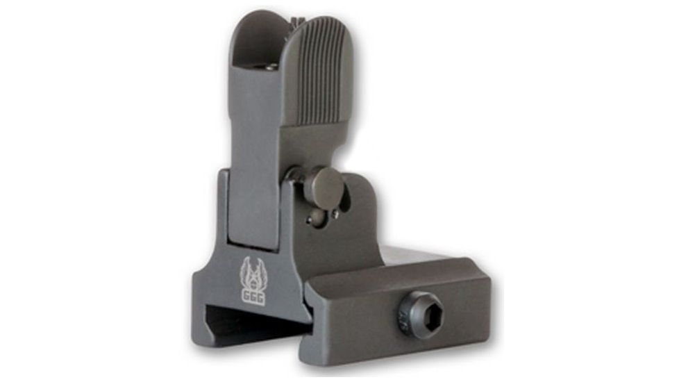 GG&amp;G Flip Up Front Sight for AR-10 Dovetailed Lowered Gas Block w/ Tritium GGG-1323T