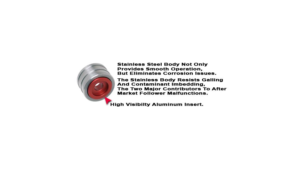 GG&amp;G Mossberg 930 12ga. Magazine Follower, Stainless/Red GGG-1440