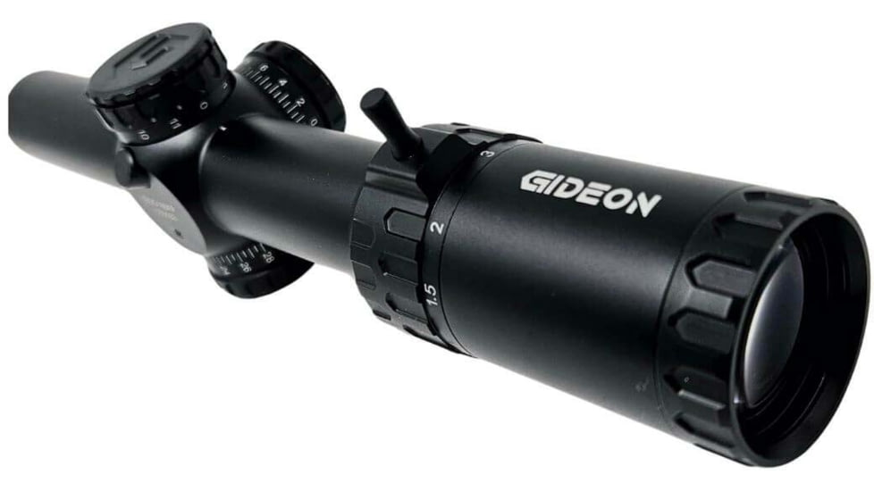 Gideon Optics Guardian 1-8x24mm LPVO 30mm Tube Rifle Scope, Second Focal Plane, Glass-Etched Reticle, Black, GOG18SFP