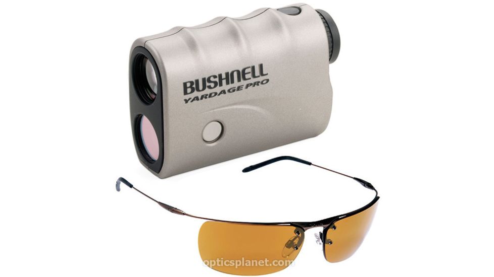 2-PC Perfect Range Golfing Gift Package - Bushnell Yardage Pro Tour Golf Rangefinder, Bolle Sport Valorium Sunglasses