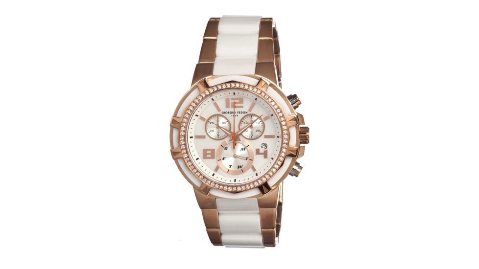 Giorgio Fedon 1919 Gfam002 Ceramic Lady Ladies Watch, White GIOGFAM002