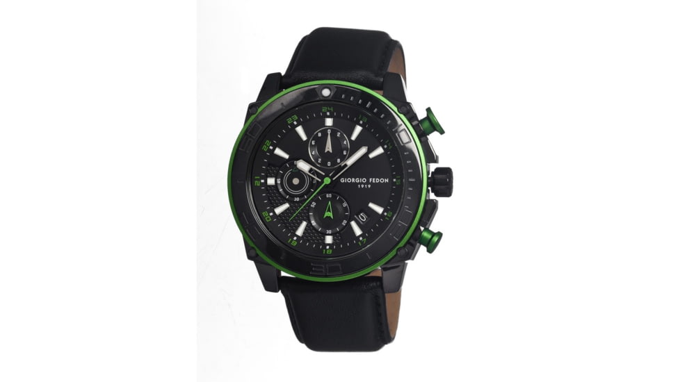 Giorgio Fedon 1919 Speed Timer III Mens Watch, Black Dial, 46mm Case Diameter GIOGFBC003