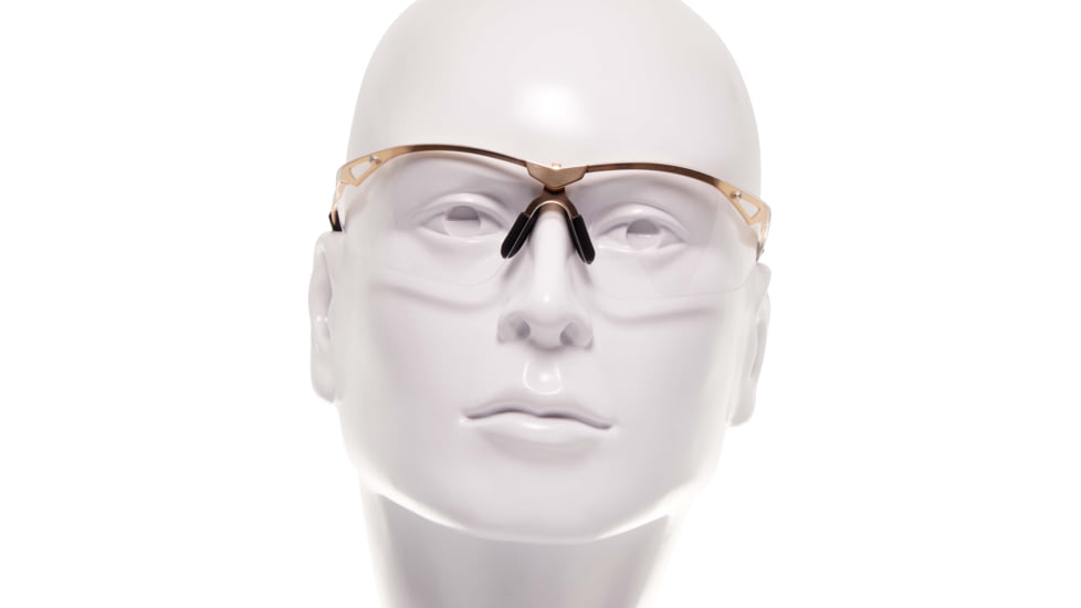 Girls With Guns Afire Protective Shooting Safety Glasses, Gold Frame, Clear Lenses, One Size, 2370