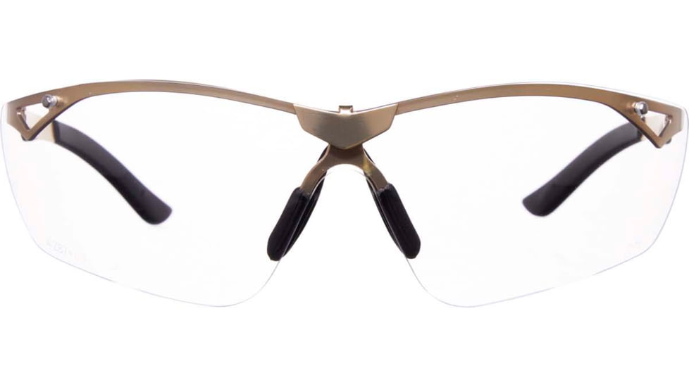 Girls With Guns Afire Protective Shooting Safety Glasses, Gold Frame, Clear Lenses, One Size, 2370