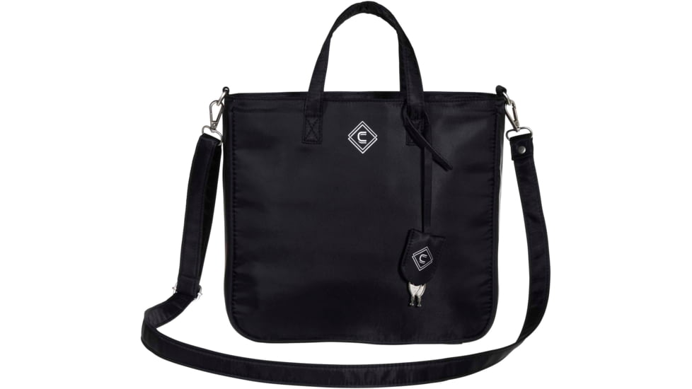 Girls With Guns Concealed Casual Adventure Cross-Body Purse, Lockable Concealed Carry, Ambidextrous, Black, 11 in x 10 in x 4 in, 70635