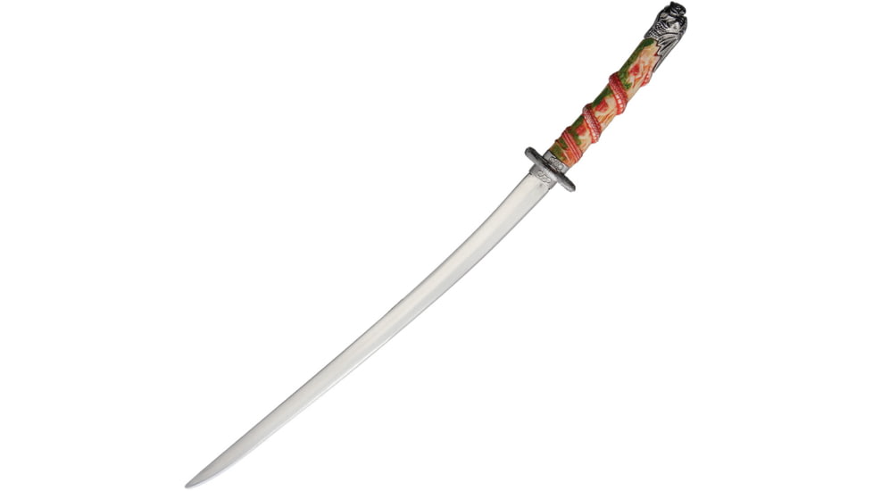 Gladius Mini Katana, 7.25 unsharpened stainless blade, Sculpted faux bone and metal alloy handle, 13