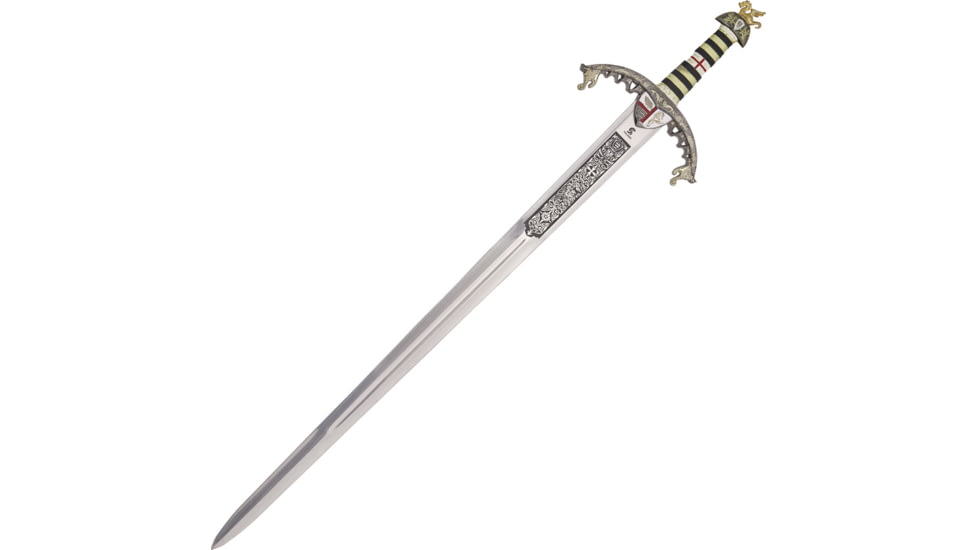 Gladius Richard The Lionheart Sword, 43 overall, Black leather and gold cord wrapped handle, 248