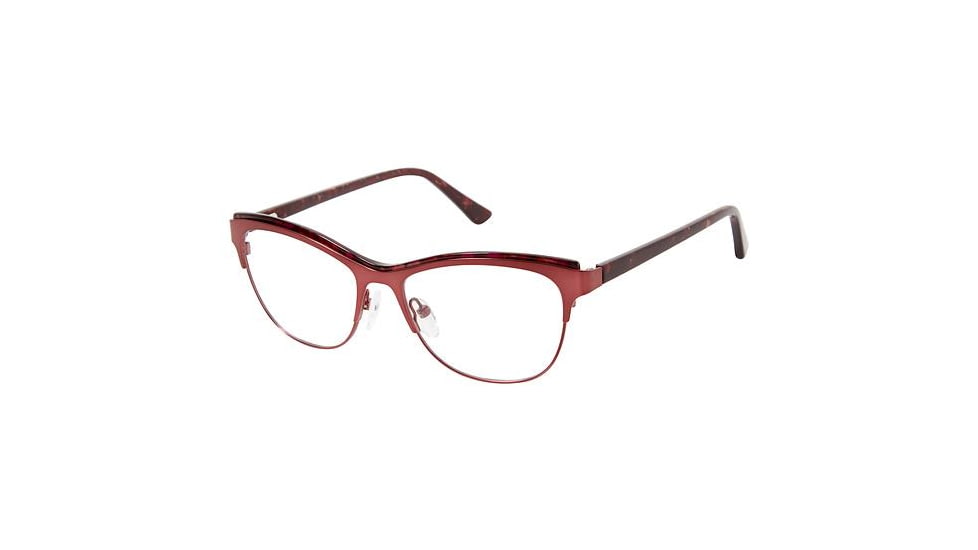 Glamour Editor's Pick 1007 Bifocal Prescription Eyeglasses - Frame BURGUNDY ROSE, Size 51/16mm GL100702