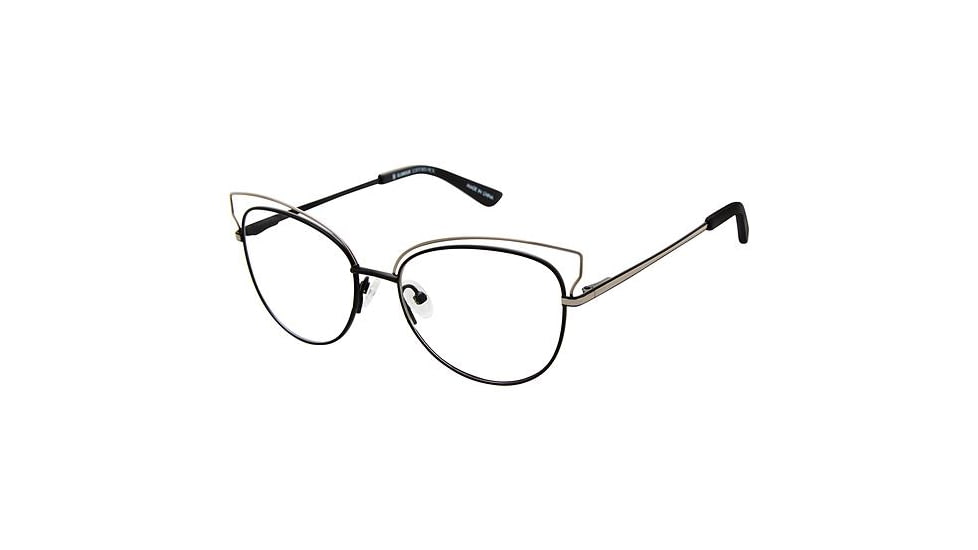 Glamour Editor's Pick GL1017 Prescription Eyeglasses - Frame Black / Gunmetl, Size 53/16mm GL101701