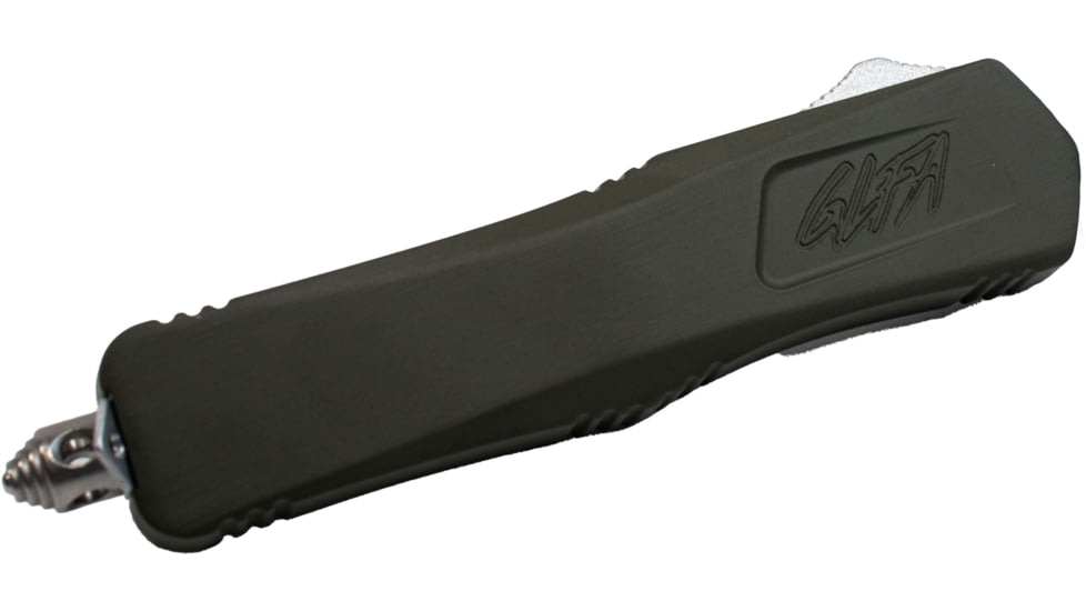 GLFA Smooth Spring Assisted OTF Knife, Smooth Blade, OD Green, 8&quot;, GL-KMD-SMT ODG