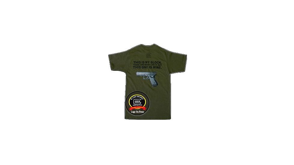 Glock GA10012 My Glock Short Sleeve T-Shirt XXX-Large Black Cotton
