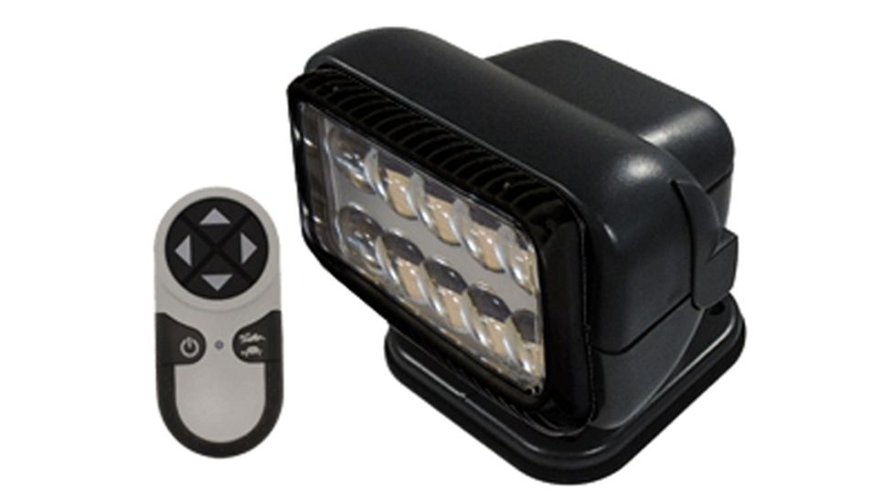 GoLight Permanent Mount Radioray, LED with Remote, Black 96902