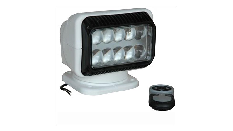 GoLight Permanent Mount Radioray, LED with Remote, White 96895