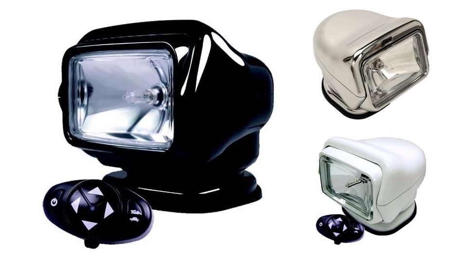 GoLight Stryker Wireless Dash Mount Remote, Black, Chrome, White