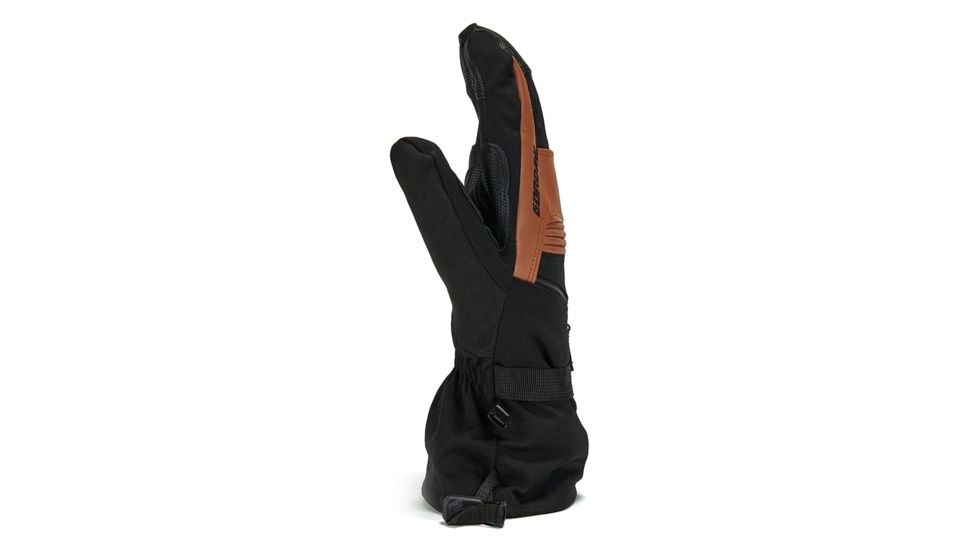 Gordini Gore-Tex Storm Trooper 3-Finger Mittens - Mens, Black/Tan, Extra Large, 4M1071-BLACK/TAN-XL